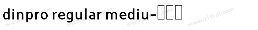 dinpro regular mediu字体转换